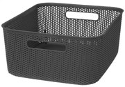 Cutie depozitare Croshet Grey, 11 litri, 34 x 28 x h14 cm