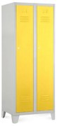 Dulap metalic, 60 x 50 x 160 cm, picioare fixe, încuietoare cilindrică, galben - ral 1023