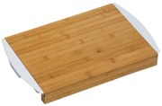 Kesper 58351 Placă de bambus cu tăviță, albă, 41 x25,5 x 4 cm