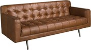 Canapea design LUX 2 locuri Dark Brown Leather