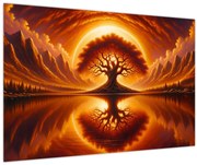 Tablou – Arbore în soare sângeriu (90x60 cm)