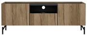 Comodă TV maro cu aspect de lemn de stejar 147x54x41 cm Bergen – Tvilum