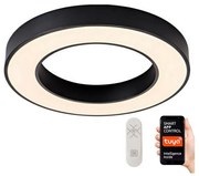 Plafonieră LED dimabilă PASTEL LED/53W/230V 60 cm negru Tuya Immax NEO 07209L + telecomandă