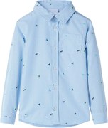 vidaXL Cămașă pentru copii, albastru deschis, 92