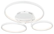 Plafoniera moderna alba incluzând LED și dimmer - Rondas