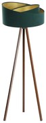 Lampă de podea GALAXY 1xE27/60W/230V verde/wenge