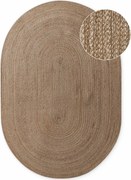 Covor în culoare naturală închisă reversibil/țesut manual din iută 160x230 cm Braided – Hanse Home