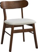 Scaun Bucatarie/Dining  Krino Din Lemn De Arbore De Cauciuc , Finisaj Nuc