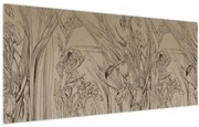 Tablou - Contururile plantelor (120x50 cm)