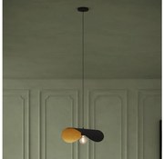 Lustră pe cablu Eglo 390393 SACEDA 1xE27/40W/230V 53 cm negru/auriu