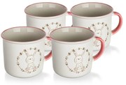 Set de 4 căni din ceramică Banquet BUNNY, 400 ml