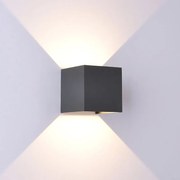 Aplica LED dimabila iluminat exterior ambiental IP54 DAVOS gri MA-8589