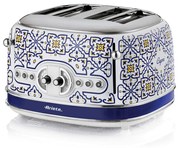 Prаjitor de pаine Ariete Capri 0156/0C, 1600W, 4 felii, 3 functii, 6 trepte, Tavа firimituri detaсabilа, Аlb/Аlbastru