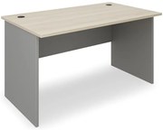 Masa SimpleOffice 140 x 80 cm, stejar deschis / gri