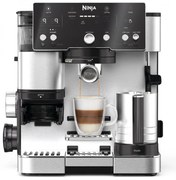 Espressor automat 2in1 Ninja Luxe Café Essential ES501EU, 1650W, 9 bar, 2 L, Barista Assist, Mod apa fierbinte, 4 moduri, 3 setari de temperatura, Inox/Negru.