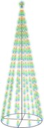 vidaXL Brad de Crăciun conic, 732 LED-uri, multicolor, 160x500 cm
