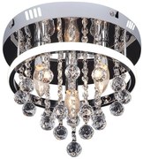 Plafoniera LED design modern Pallas crom, alb