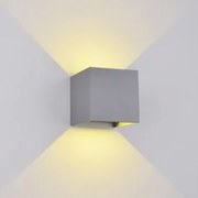 Aplica exterior 2 becuri LED 2X5W IP54 969LED100S/GR ELMARK