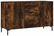 vidaXL Dulap, stejar fumuriu, 100x36x60 cm, lemn compozit