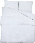 vidaXL Set cu husă de pilotă, alb, 220x240 cm, bumbac