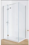 Cabina de Dus Walk-In HouseXL UrbanGlass Premium, 120x80x190 cm, Sticla Securizata 8mm, Reversibila, Geam Gri Fumuriu sau Transparent (Culoare: