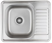 Chiuveta inox incastrata Quadron Pop Kevin 116 inox satinat 58x48 cm