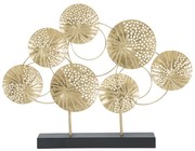 Deco Golden Flowers 56 x 43 x 7 cm