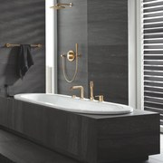 Baterie cada - dus Grohe Essence auriu lucios Cool Sunrise 4 elemente