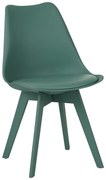 Scaun Bucatarie/Dining Viko Verde Sezut Tapitat Piele Ecologica, Picioare Verzi
