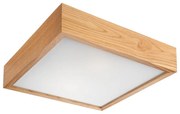 Plafonieră OAK SQUARE 1xE27/60W/230V stejar 27,5 cm