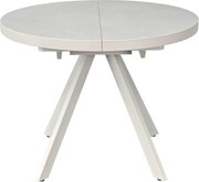 Masa extensibila LIBRA, grej cu efect de piatra travertin, ceramica/me