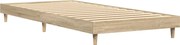 vidaXL Cadru pat fără saltea, stejar sonoma 75x190 cm lemn prelucrat
