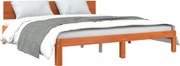 vidaXL Cadru de pat Maroniu cerat 180 x 200 cm Lemn de pin masiv