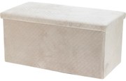 Taburet cu depozitare Visby, 76 x 38 x 38 cm ,finisaj catifea