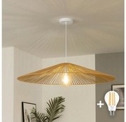 Brilagi - Lustră LED suspendată pe cablu CERIA BOHO, 1xE27/40W/230V, diametru 90 cm, maro