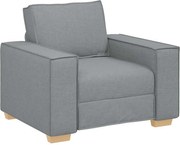 vidaXL Canapea fotoliu gri deschis, 100x78x84 cm, material textil