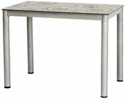 Masă de sufragerie 100 cm Damion (gri + gri) (pentru 4 persoane). 1050085