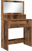 vidaXL Mese de toaletă pentru dormitor Lemn Vechi 80 x 39,6 x 135 cm