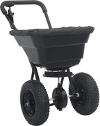 vidaXL Împrăștietor Negru 53 x 81,5 x 78 cm PVC și Oțel