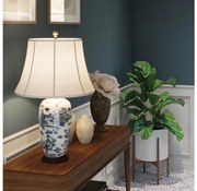 Lampă de masă Elstead BLUE-TRAD-WP-TL BLUE TRADITIONAL 1xE27/60W/230V