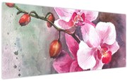 Tablou - Orhidee, acvariu (120x50 cm)