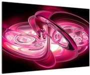 Tabloul cu fractali roz (90x60 cm)