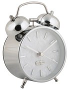 Karlsson 6009CH ceas cu alarmă design argintiu,diametru 12 cm