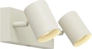 Spot modern de plafon bej cu 2 lumini reglabil - Jeana
