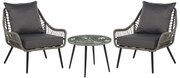Set mobilier de grădină Lauza (gri). 1080816