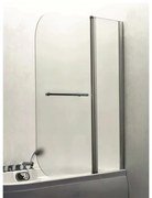 Paravan de cada pivotant Inter Ceramic 100x140 cm sticla opaca 5 mm profil crom lucios dreapta