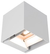 Lampă LED solară de perete cu senzor, 9W/5V, IP65, 2600 mAh, albă