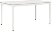 vidaXL Masă de dining Alb 150 x 90 x 75 cm Lemn de pin masiv