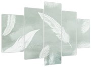 Tablou - Pene albe (150x105 cm)