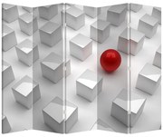 Paravan - Abstracție - cub - bilă (210x170 cm)